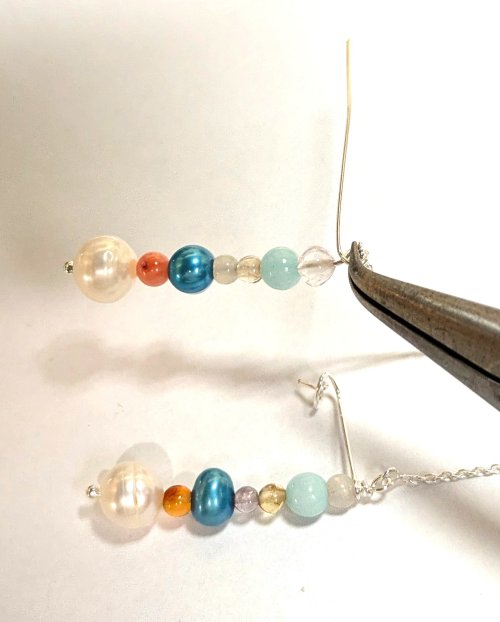Judy Larson's Threader Earrings - , Contemporary Wire Jewelry, Findings, Clasps, Components, Tumbling, Tumble, Tumbling Jewelry, Butane Torch, Soldering, Solder, Design, wire wrapped loops